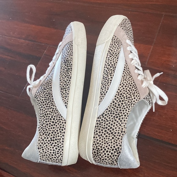 Madewell Leopard Print Sneakers - White and Tan Size 10 - Picture 5 of 8